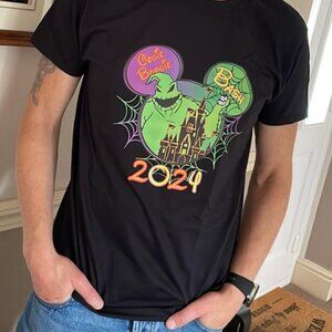 Oogie Boogie Bash 2024 Disney Halloween Party Graphic T-Shirt Ghost Tee 159